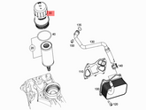 Oil Filter Housing Cap 2761800038 Compatible With MERCEDES-BENZ C-CLASS (W205) & CLS (C218)  & GLC (X253) & GLS (X166)& GLE (W166) & S-CLASS (W222, V222, X222)